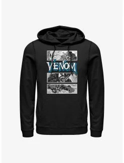 Marvel Venom Comic Panels Logo Hoodie